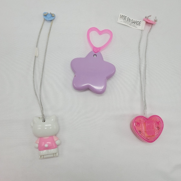 Vintage 2002 Hello Kitty McDonalds Pink Case Necklaces Sticker Dispens HappyMeal - Picture 4 of 11